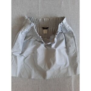 J.Crew Womens White Mini Skirt 8 Cotton with Side Pocket Straight Waistband